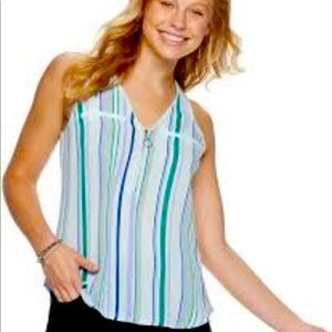 Candies zipper front tank XL